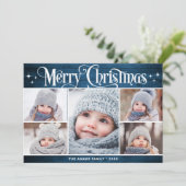 メリークリスマス素朴5 PHOTO Greeting シーズンカード (スタンド正面)