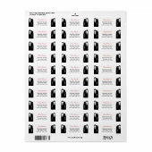 メリークリスマス結婚ゲイ差出人住所ラベル ラベル (フルシート)