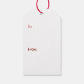 メリークリスマス縁どコリードッグ雪だるま ギフトタグ (裏面)