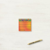 メリークリスマス縁どパインブランチが並んだ紙 ポストイット (デスク上)