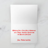 メリークリスマス縁どフローラフォトフレーム シーズンカード (内部)