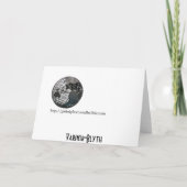 メリークリスマス縁どベビーコリー – Santa hat シーズンカード (裏面)