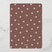 メリークリスマス縦写真アーチ 箔シーズンカード (裏面)