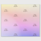 メリークリスマス美しいグラデーションモダングラデーション ラッピングペーパー (フラット)