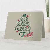 メリークリスマス聴診器CNA医療従事者 カード (正面)