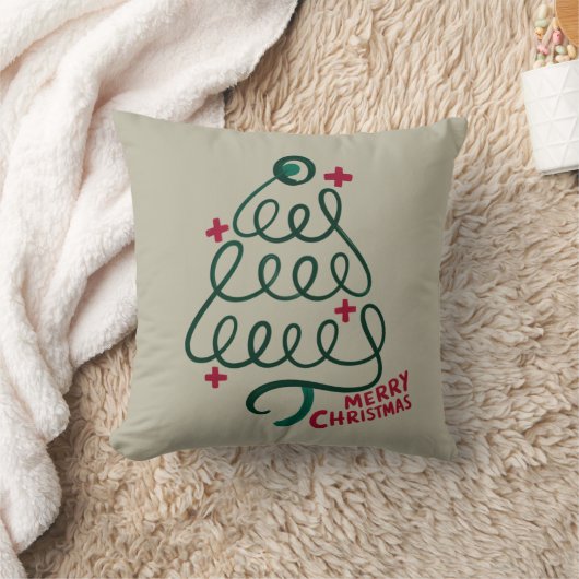メリークリスマス聴診器CNA医療従事者 クッション (ブランケット)