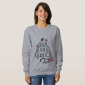 メリークリスマス聴診器CNA医療従事者 スウェットシャツ (正面フル)