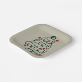 メリークリスマス聴診器CNA医療従事者 ペーパープレート (傾斜あり)