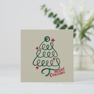 メリークリスマス聴診器CNA医療従事者 招待状