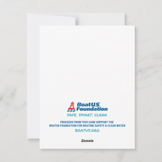 メリークリスマス航海のホリデーカード シーズンカード (裏面)