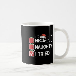 メリークリスマス良い悪い試したクリスマスリスト コーヒーマグカップ