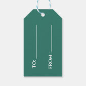 メリークリスマス色ポップ・アートの ギフトタグ (裏面)