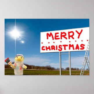 メリークリスマス落書きポスター ポスター