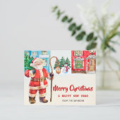 メリークリスマス葉書季節のごあいさつカード ポストカード (スタンド正面)