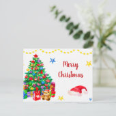 メリークリスマス葉書祝日葉書 ポストカード (スタンド正面)