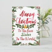 メリークリスマス葉書 招待状 (スタンド正面)