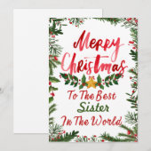 メリークリスマス葉書 招待状 (正面/裏面)