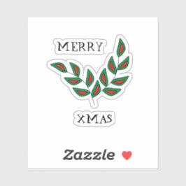 メリークリスマス葉 シール
