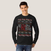 メリークリスマス薬局クルーおもしろい薬剤師Ugl Tシャツ (正面フル)