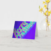 メリークリスマス蛍光カード カード (黄色い花)