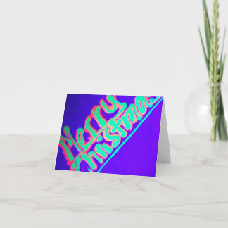 メリークリスマス蛍光カード カード