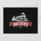 メリークリスマス表現北極クリスマスサンタ シーズンポストカード (正面)