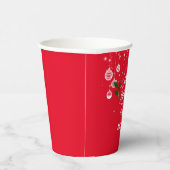 メリークリスマス装飾デザインテンプレート 紙コップ (右)