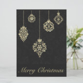 メリークリスマス装飾バラ金ゴールド形状 (スタンド正面)