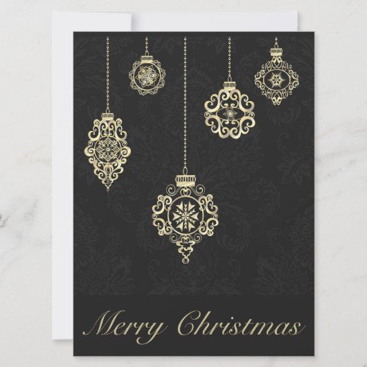 メリークリスマス装飾バラ金ゴールド形状 (正面)