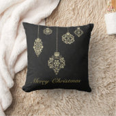 メリークリスマス装飾バラ金ゴールド形状 クッション (ブランケット)