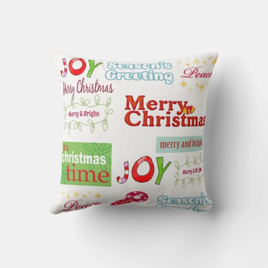 メリークリスマス装飾用クッション喜び平和 クッション (裏面)