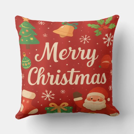 メリークリスマス装飾用クッション クッション (裏面)