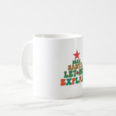 メリークリスマス親愛サンタ説明しよう コーヒーマグカップ (正面左)