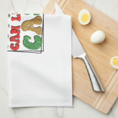 メリークリスマス親愛サンタYou Can 離れ Cash キッチンタオル (四つ折り)