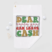 メリークリスマス親愛サンタYou Can 離れ Cash ゴルフタオル (インサイチュ)