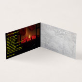 メリークリスマス言数々の語折り畳みカード (内部)