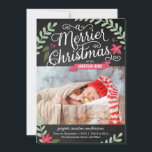 メリークリスマス誕生発表ホリデーカード シーズンカード<br><div class="desc">甘くて魅力に満ちたモダンこの写真誕生の発表は、あなたの家族の最新のメンバーを紹介するのに最適な方法である。要求カスタム時に使用可能な色。</div>