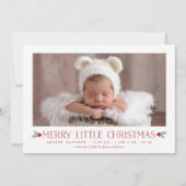 メリークリスマス誕生発表新生児 シーズンカード (正面)