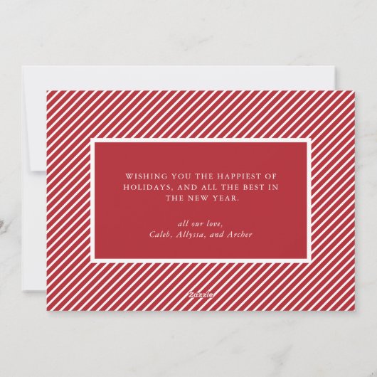 メリークリスマス誕生発表新生児 シーズンカード (裏面)