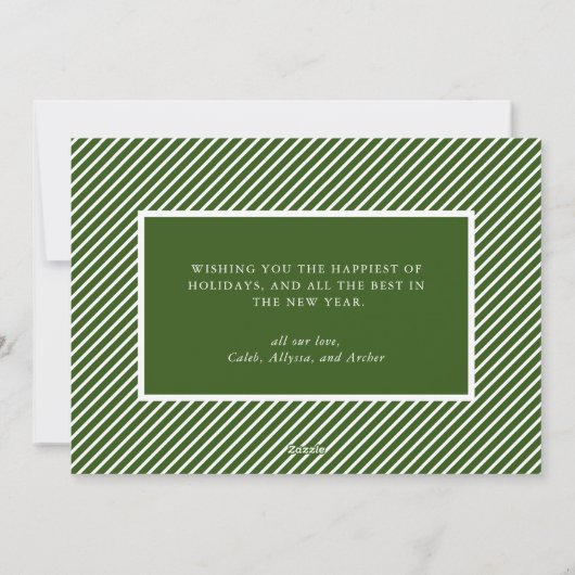 メリークリスマス誕生発表新生児 シーズンカード (裏面)