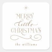 メリークリスマス誕生発表 スクエアシール (正面)