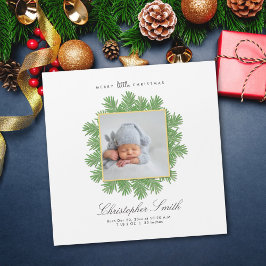 メリークリスマス誕生発表 マグネット招待状