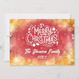 メリークリスマス赤い冬の雪 シーズンカード