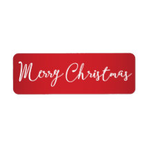 メリークリスマス赤い小さなラベル