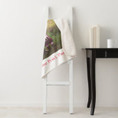 メリークリスマス赤い弓の子供の写真モダンエレガント シェルパブランケット (インサイチュ)