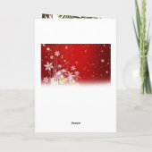 メリークリスマス赤い弓 シーズンカード (裏面)