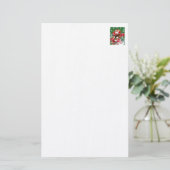 メリークリスマス赤い文房具 便箋 (スタンド正面)