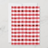 メリークリスマス赤い花祭日写真 招待状 (裏面)