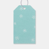 メリークリスマス赤い鼻トナカイのギフトラベル ギフトタグ (裏面)