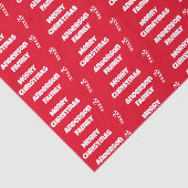 メリークリスマス赤と白の名前とキャンディーキャン 薄葉紙 (詳細)